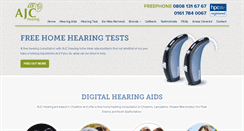 Desktop Screenshot of ajc-hearing.co.uk