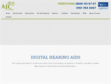 Tablet Screenshot of ajc-hearing.co.uk